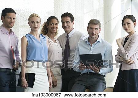 Stock Photo - "Business team, portrait". Fotosearch