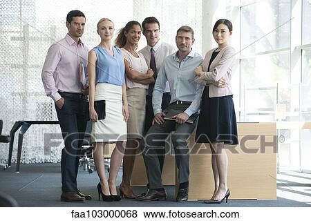 Stock Photo - "Business team, portrait". Fotosearch