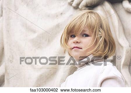 Stock Image - "Little girl, portrait". Fotosearch