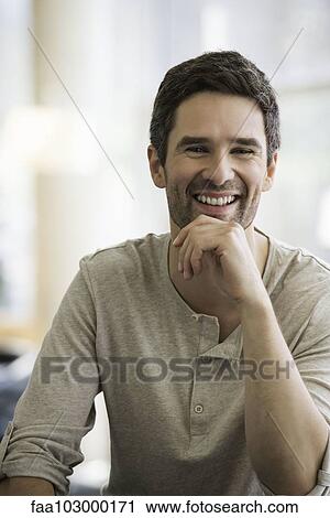 "Man laughing, portrait" View Large Photo Image Stock Image - "Man laughing, portrait". Fotosearch