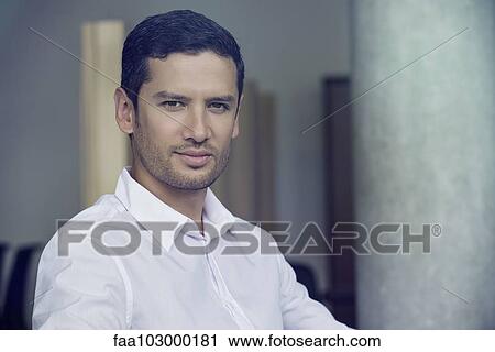 Stock Image - "Man, portrait". Fotosearch