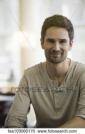 "Man smiling, portrait" View Large Photo Image Stock Photography - "Man smiling, portrait". Fotosearch
