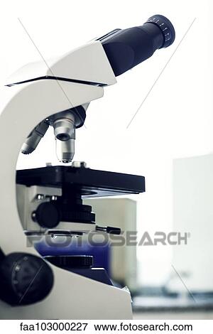 Stock Photo - Microscope in laboratory. Fotosearch