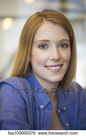 Stock Photography - "Young woman, portrait". Fotosearch