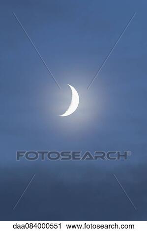 Crescent moon View Large Photo Image Stock Image - Crescent moon. Fotosearch