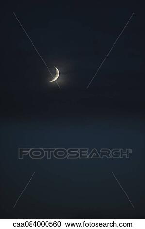 Crescent moon View Large Photo Image Stock Image - Crescent moon. Fotosearch