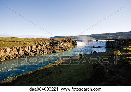 Godafoss waterfall and River Skjalfandafljot, Iceland View Large Photo Image Stock Image - Godafoss waterfall and River Skjalfandafljot, Iceland. Fotosearch