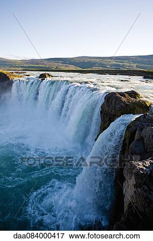 Godafoss waterfall, Iceland View Large Photo Image Stock Photo - Godafoss waterfall, Iceland. Fotosearch