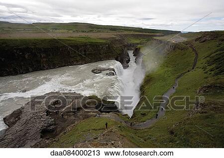 Gullfoss waterfall, Iceland View Large Photo Image Stock Image - Gullfoss waterfall, Iceland. Fotosearch