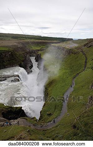 Stock Photo - Gullfoss waterfall, Iceland. Fotosearch