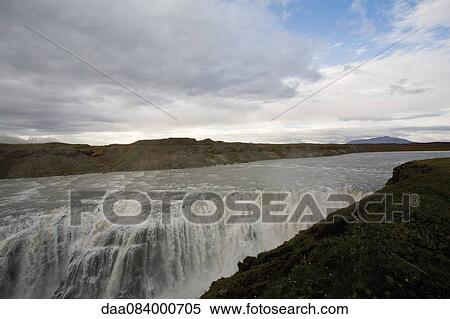 Gullfoss waterfall, Iceland View Large Photo Image Stock Photography - Gullfoss waterfall, Iceland. Fotosearch
