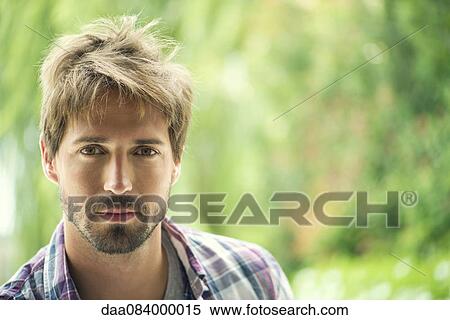 Man outdoors, portrait View Large Photo Image Stock Photography - Man outdoors, portrait. Fotosearch