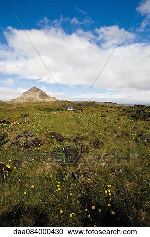 Peaceful countryside, Hellnar, Iceland View Large Photo Image Stock Image - Peaceful countryside, Hellnar, Iceland. Fotosearch