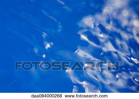 Stock Photo - Rippled, blue water, close-up. Fotosearch