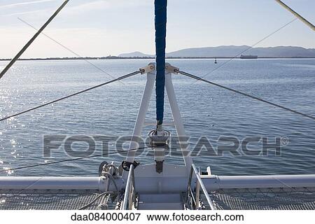 Sail boat rigging View Large Photo Image Stock Photo - Sail boat rigging. Fotosearch