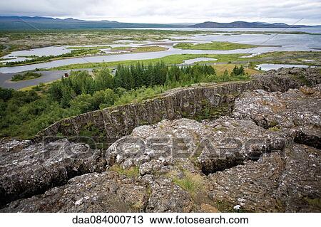 Stock Image - Thingvellir National Park, Iceland. Fotosearch