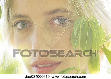 Stock Image - Woman, portrait. Fotosearch