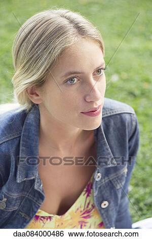 Stock Photograph - Woman, portrait. Fotosearch