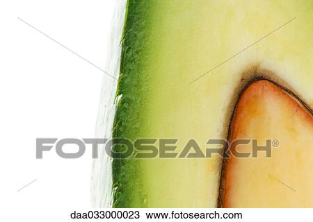 Avocado, cross-section, close-up View Large Photo Image Stock Image - Avocado, cross-section, close-up. Fotosearch