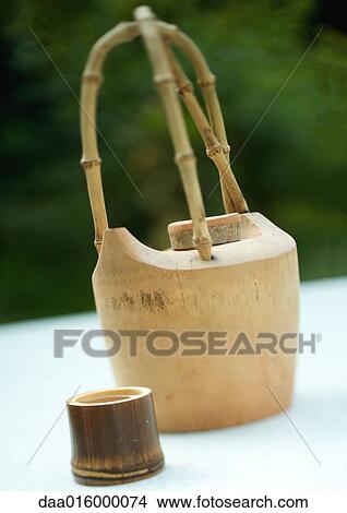 Bamboo tea set View Large Photo Image Picture - Bamboo tea set. Fotosearch