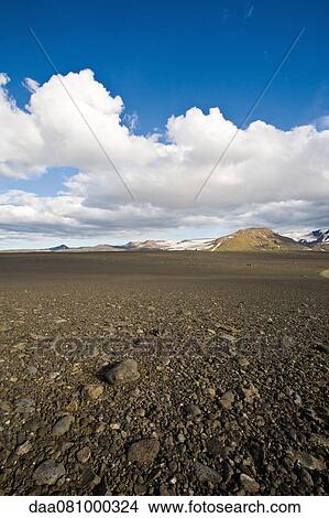 Picture - Barren landscape, Sprengisandur region, Iceland. Fotosearch