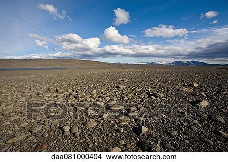 Barren landscape, Sprengisandur region, Iceland View Large Photo Image Picture - Barren landscape, Sprengisandur region, Iceland. Fotosearch