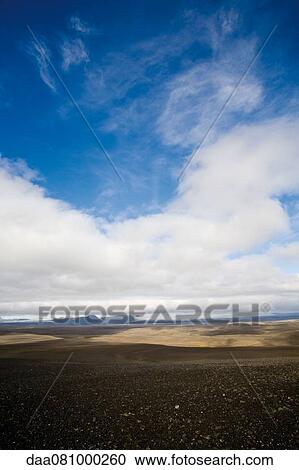 Barren landscape, Sprengisandur region, Iceland View Large Photo Image Stock Image - Barren landscape, Sprengisandur region, Iceland. Fotosearch