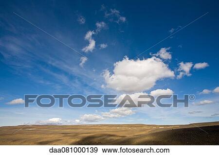 Barren landscape, Sprengisandur region, Iceland View Large Photo Image Stock Photo - Barren landscape, Sprengisandur region, Iceland. Fotosearch