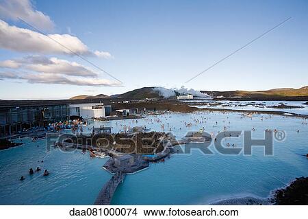 Blue Lagoon geothermal spa, Reykjanes Peninsula, Iceland View Large Photo Image Picture - Blue Lagoon geothermal spa, Reykjanes Peninsula, Iceland. Fotosearch