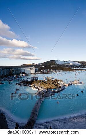 Blue Lagoon geothermal spa, Reykjanes Peninsula, Iceland View Large Photo Image Stock Image - Blue Lagoon geothermal spa, Reykjanes Peninsula, Iceland. Fotosearch