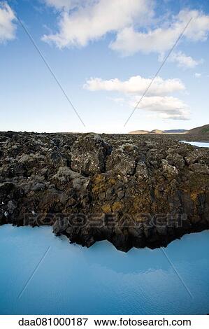 Stock Photo - Blue Lagoon geothermal spa, Reykjanes Peninsula, Iceland. Fotosearch