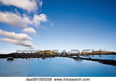 Blue Lagoon geothermal spa, Reykjanes Peninsula, Iceland View Large Photo Image Stock Photo - Blue Lagoon geothermal spa, Reykjanes Peninsula, Iceland. Fotosearch