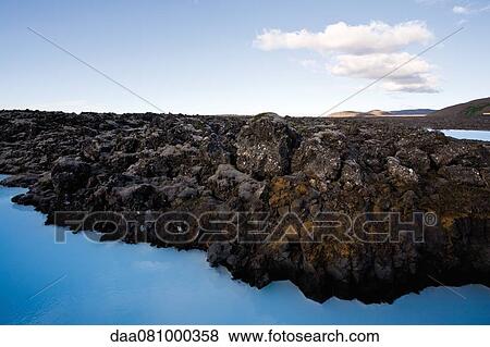 Blue Lagoon geothermal spa, Reykjanes Peninsula, Iceland View Large Photo Image Stock Photo - Blue Lagoon geothermal spa, Reykjanes Peninsula, Iceland. Fotosearch