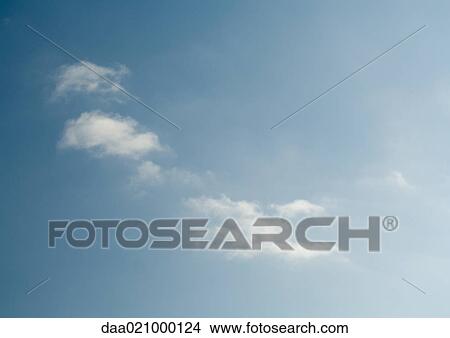 Picture - Blue sky with clouds. Fotosearch