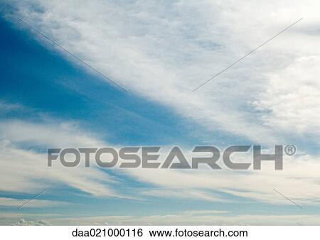 Stock Photograph - Blue sky with clouds. Fotosearch