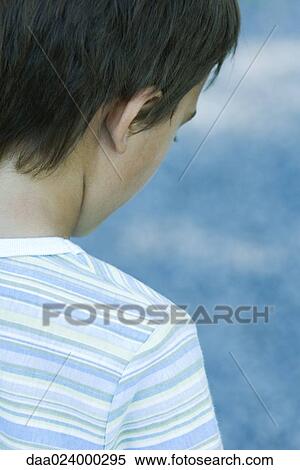 Boy, cropped rear view, close-up View Large Photo Image Stock Photography - Boy, cropped rear view, close-up. Fotosearch