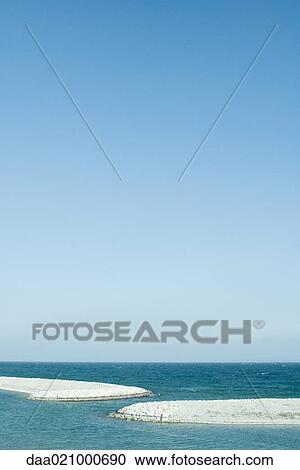Breakwater View Large Photo Image Stock Image - Breakwater. Fotosearch