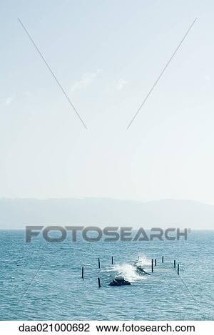 Breakwater View Large Photo Image Stock Image - Breakwater. Fotosearch
