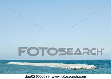Breakwater View Large Photo Image Stock Photo - Breakwater. Fotosearch
