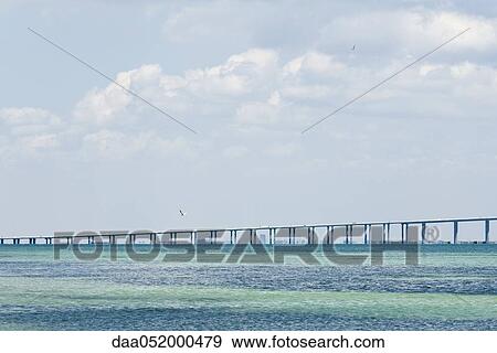 Stock Photo - Bridge over ocean. Fotosearch