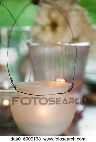 Candles in candleholders View Large Photo Image Stock Photo - Candles in candleholders. Fotosearch