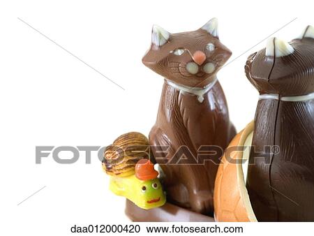 Chocolate cats and snail View Large Photo Image Stock Image - Chocolate cats and snail. Fotosearch