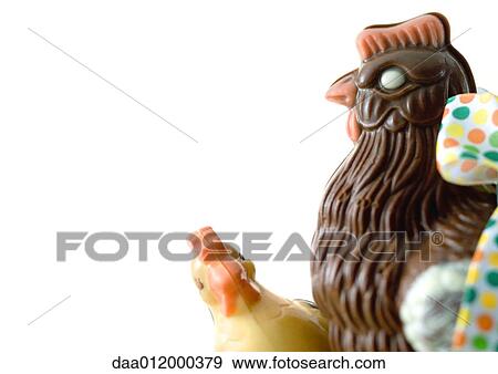 Stock Photo - Chocolate chickens. Fotosearch