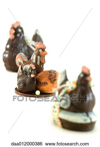 Chocolate chickens View Large Photo Image Stock Photograph - Chocolate chickens. Fotosearch