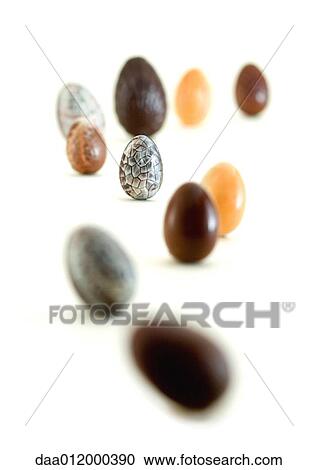 Stock Image - Chocolate eggs. Fotosearch