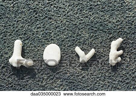 Coral spelling the word love View Large Photo Image Stock Image - Coral spelling the word love. Fotosearch