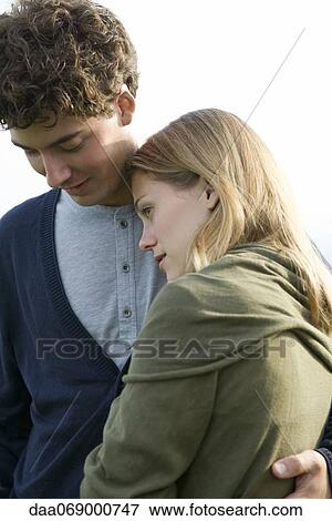 Stock Photo - Couple embracing. Fotosearch