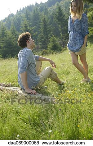 Stock Photo - Couple in nature. Fotosearch