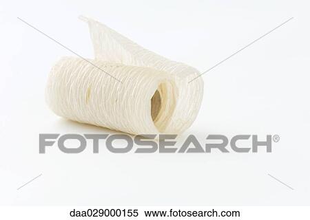 Stock Photography - Crepe paper roll, close-up. Fotosearch
