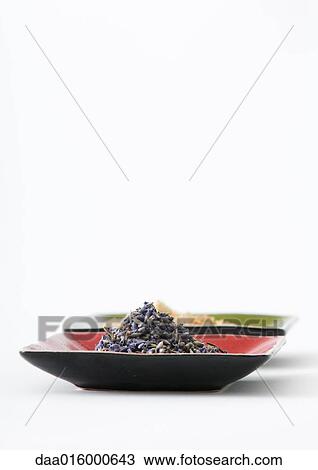 Stock Image - Dried lavender and chamomile flowers. Fotosearch